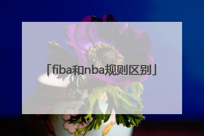 「fiba和nba规则区别」fiba篮球和nba啥区别